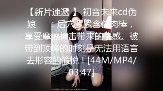 【新片速遞 】 初音未来cd伪娘❤️：后穴紧紧含住肉棒，享受摩擦撞击带来的快感。被带到顶峰的时刻是无法用语言去形容的愉悦！[44M/MP4/03:47]