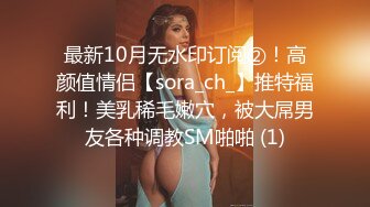 最新10月无水印订阅②！高颜值情侣【sora_ch_】推特福利！美乳稀毛嫩穴，被大屌男友各种调教SM啪啪 (1)